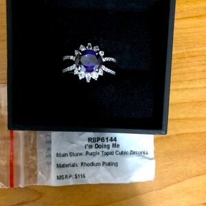 RBP 6144 Bomb Party I’m Doing Me Purple Topaz Ring(Size 8)